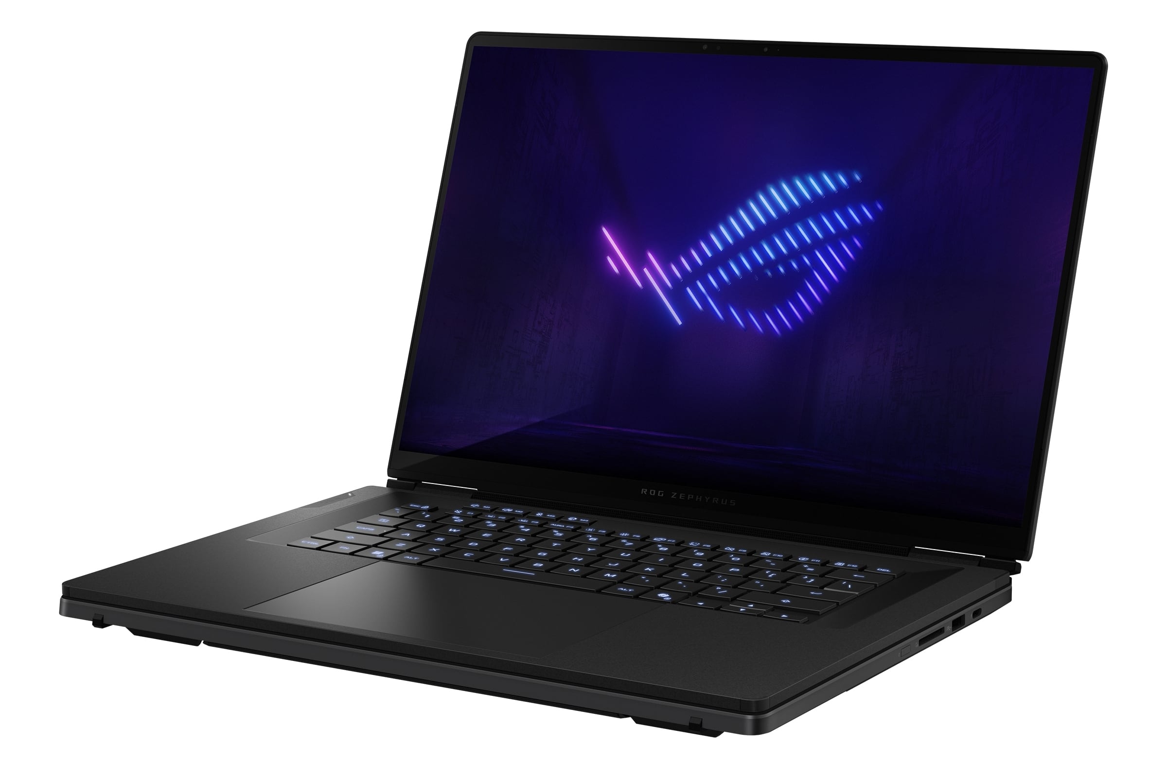 Una ROG Zephyrus Duo 2026; tiene un teclado Bluetooth desmontable que se ubica sobre una de las pantallas si se quiere usar como notebook convencional