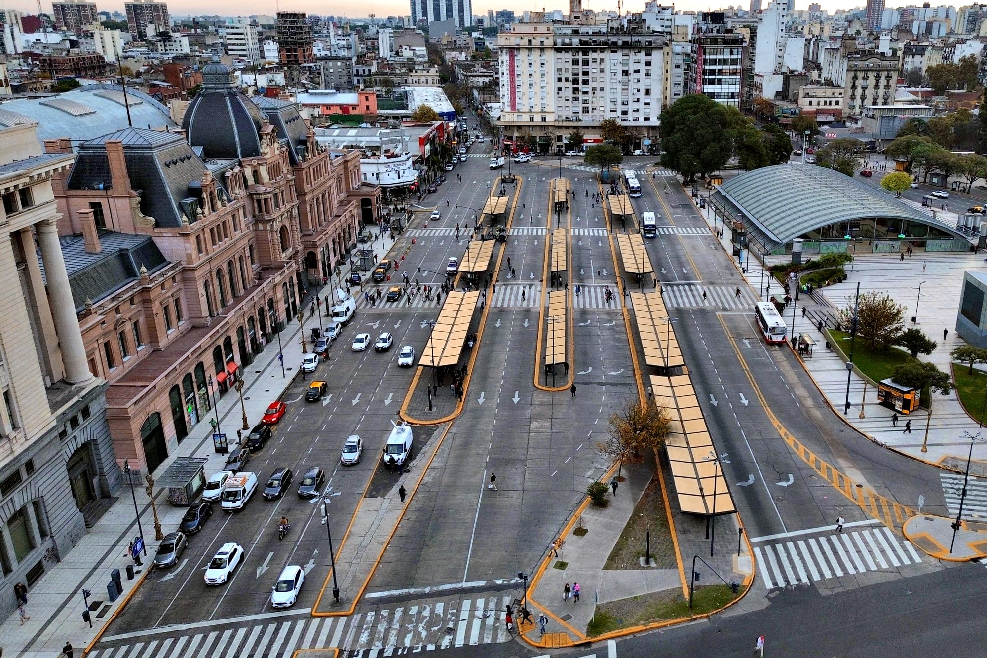 La estación Constitución y una postal diferente por el paro