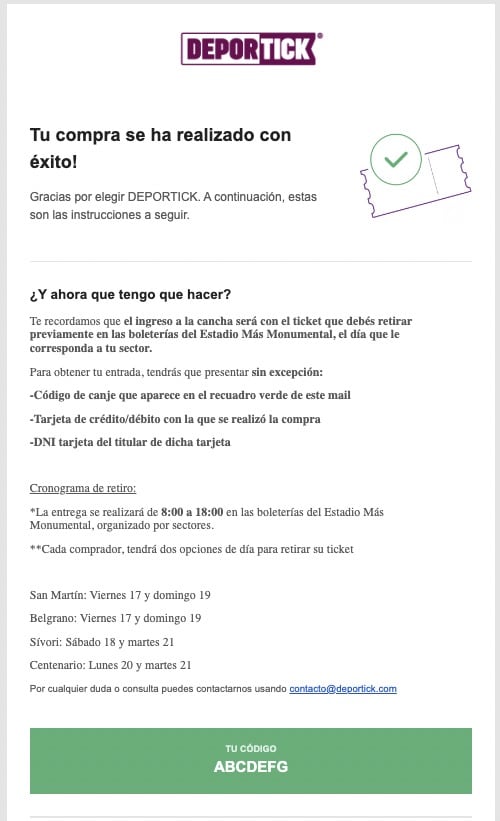 Una compra exitosa de entrada para Argentina-Panamá, en el Monumental