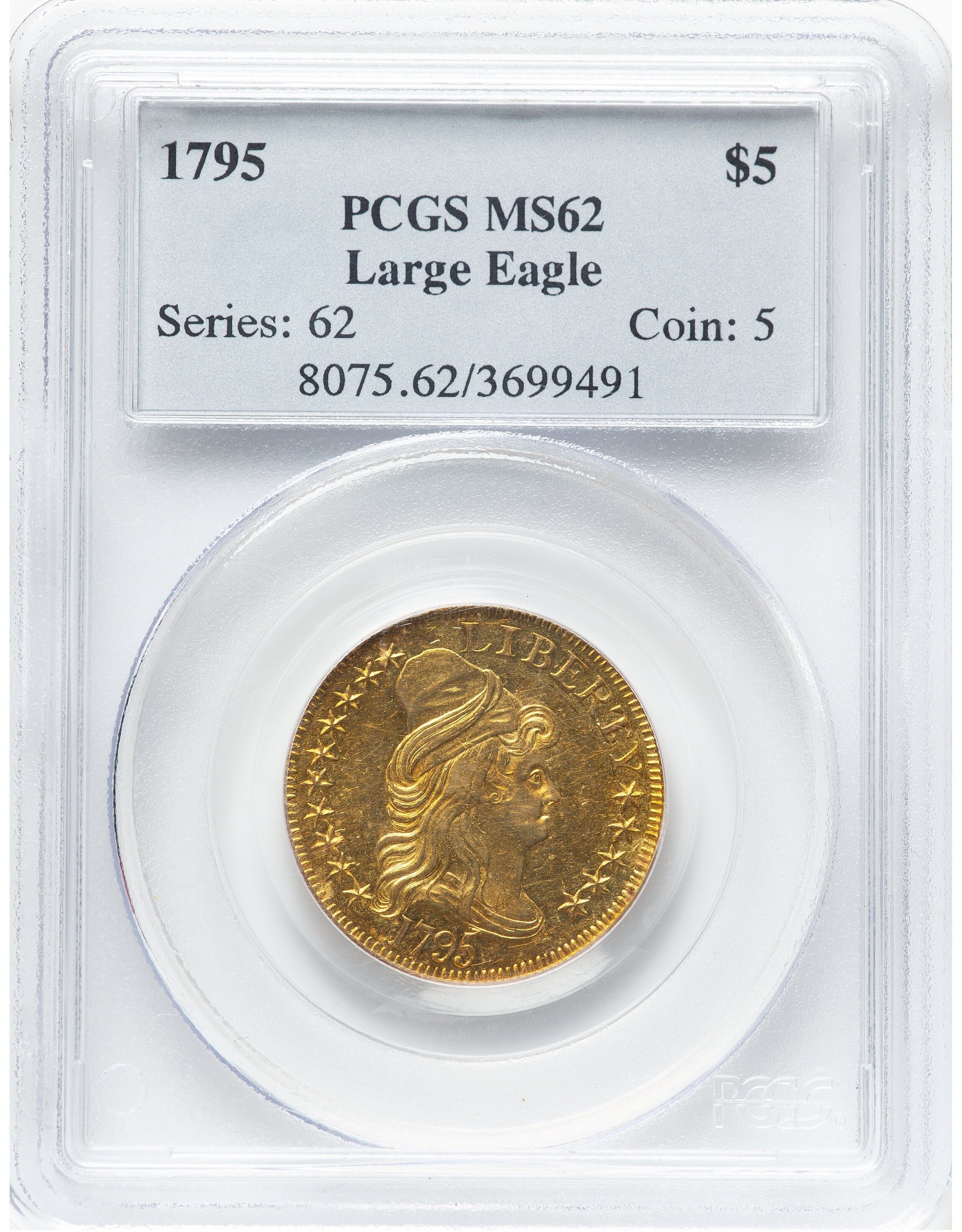 El ejemplar vendido recientemente fue calificado como MS62 debido a su condición optima de conservación