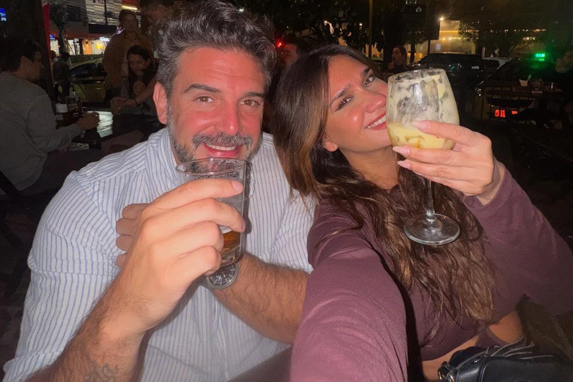 Momi Giardina y su novio, Sebastián Espada