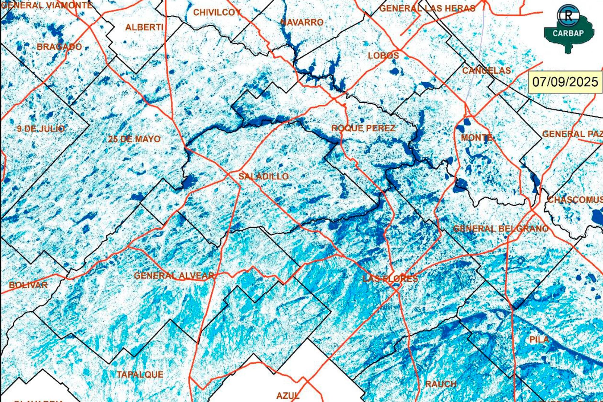 Más de dos millones de héctareas inundadas