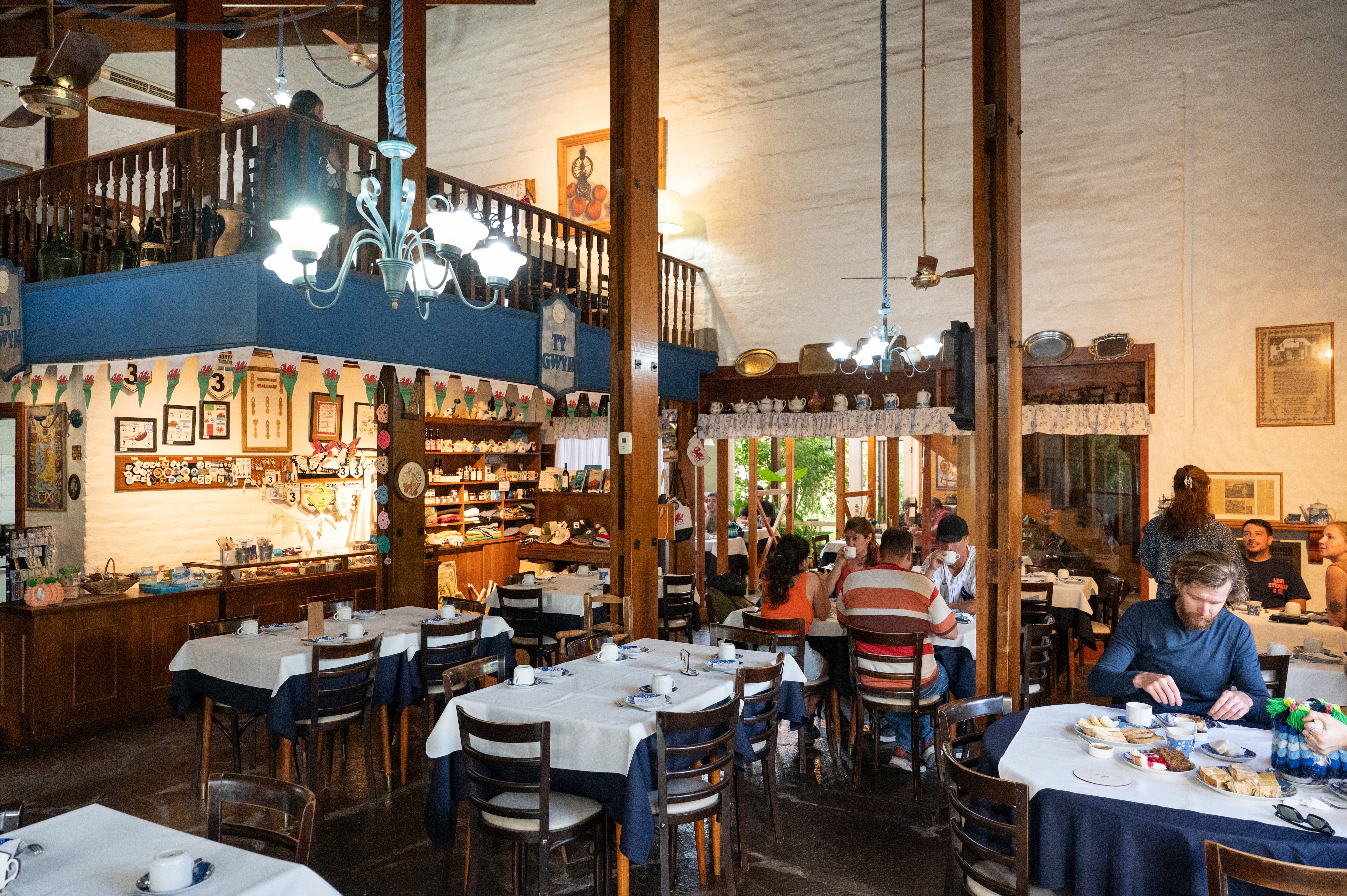 El salón de Ty Gwyn es bien amplio