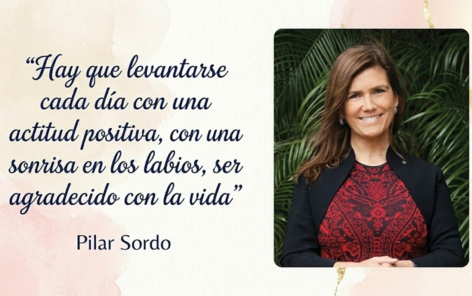 Las palabras de Pilar Sordo sirvieron como un motor para muchas personas