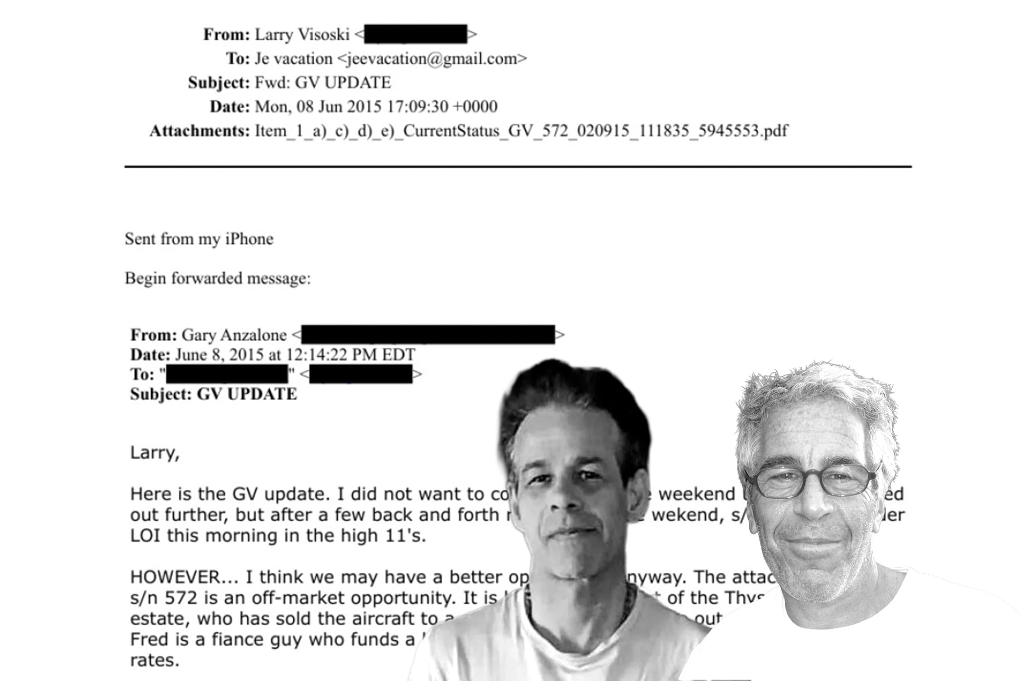 Jeffrey Epstein negoció la compra de un jet privado con Fred Machado, el financista de Espert