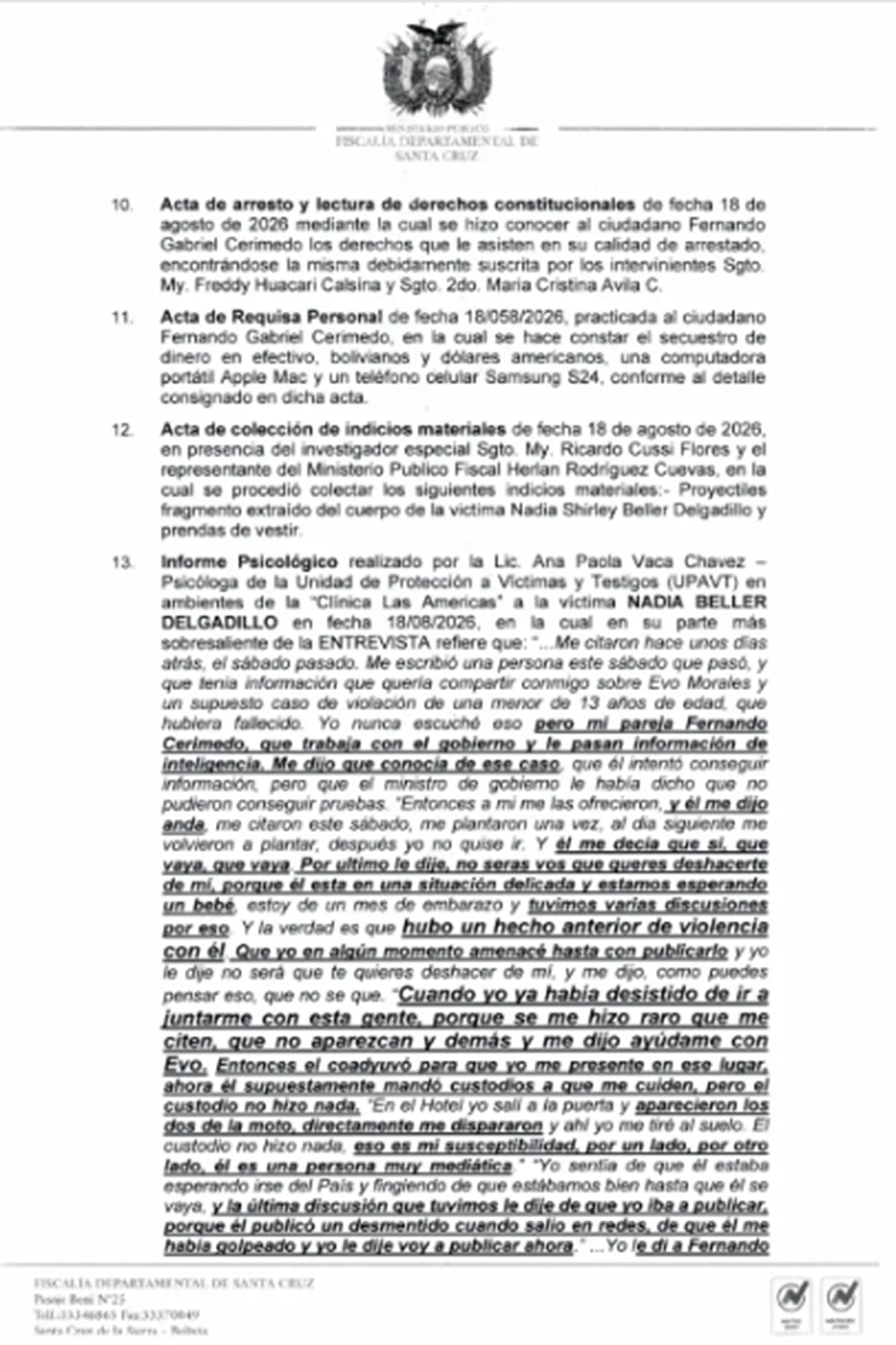 Imputación contra Fernando Cerimedo