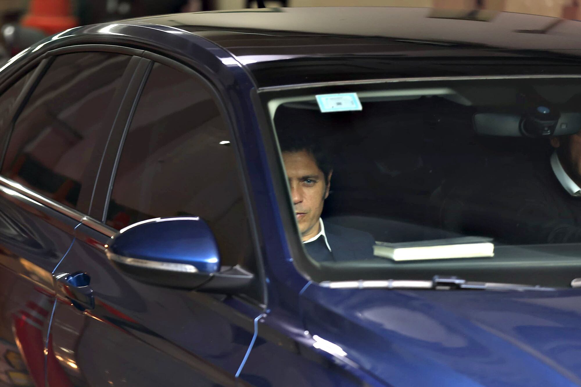 Axel Kicillof en la sede del PJ