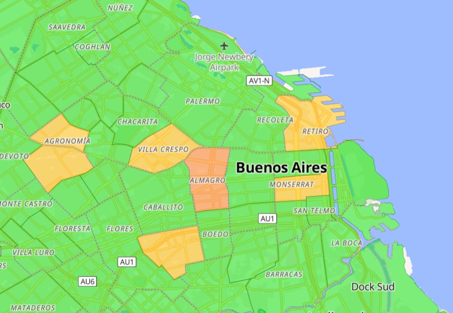 Hay cortes de luz en Buenos Aires: qué barrios del AMBA están afectados por el temporal