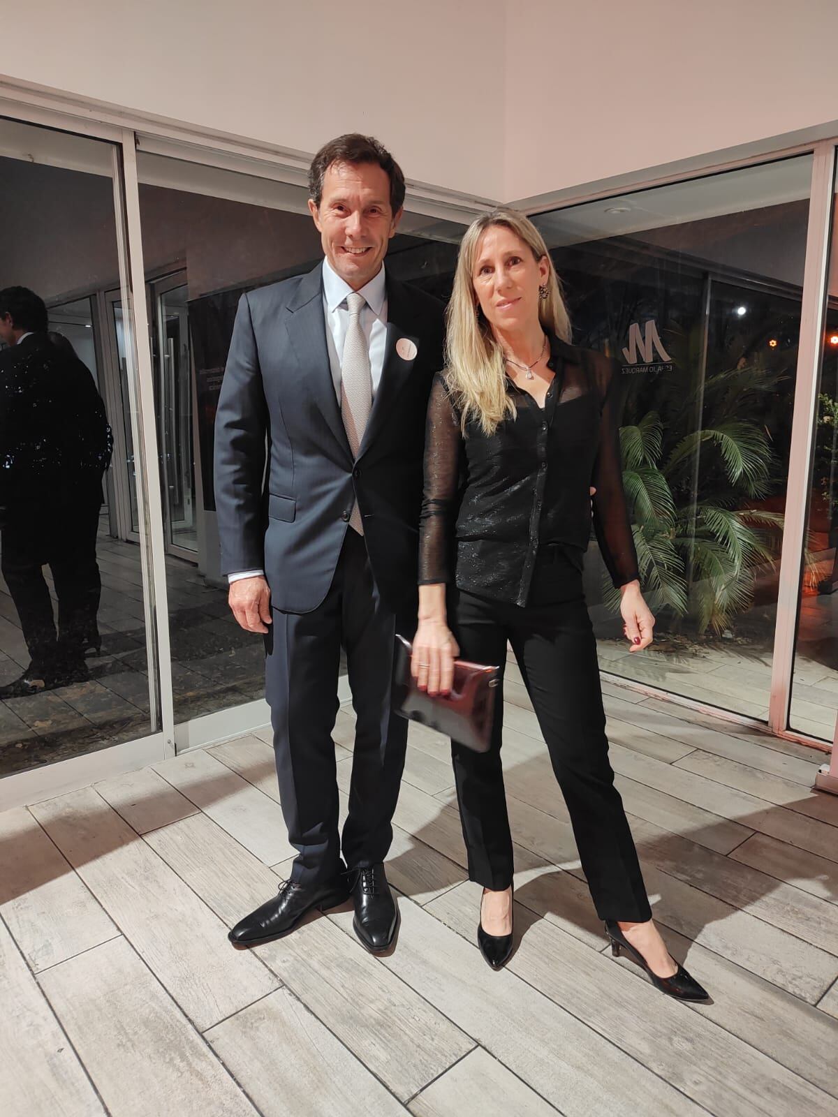 EL presidente de Luigi Bosca y director de Wines of Argentna, Alberto Arizu, junto a su esposa, Carolina Arizu