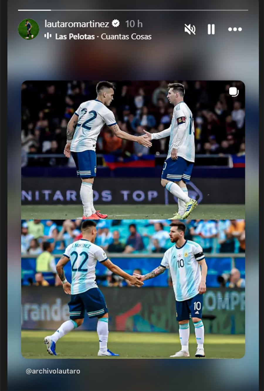 Lautaro Martínez y su mensaje para el capitán