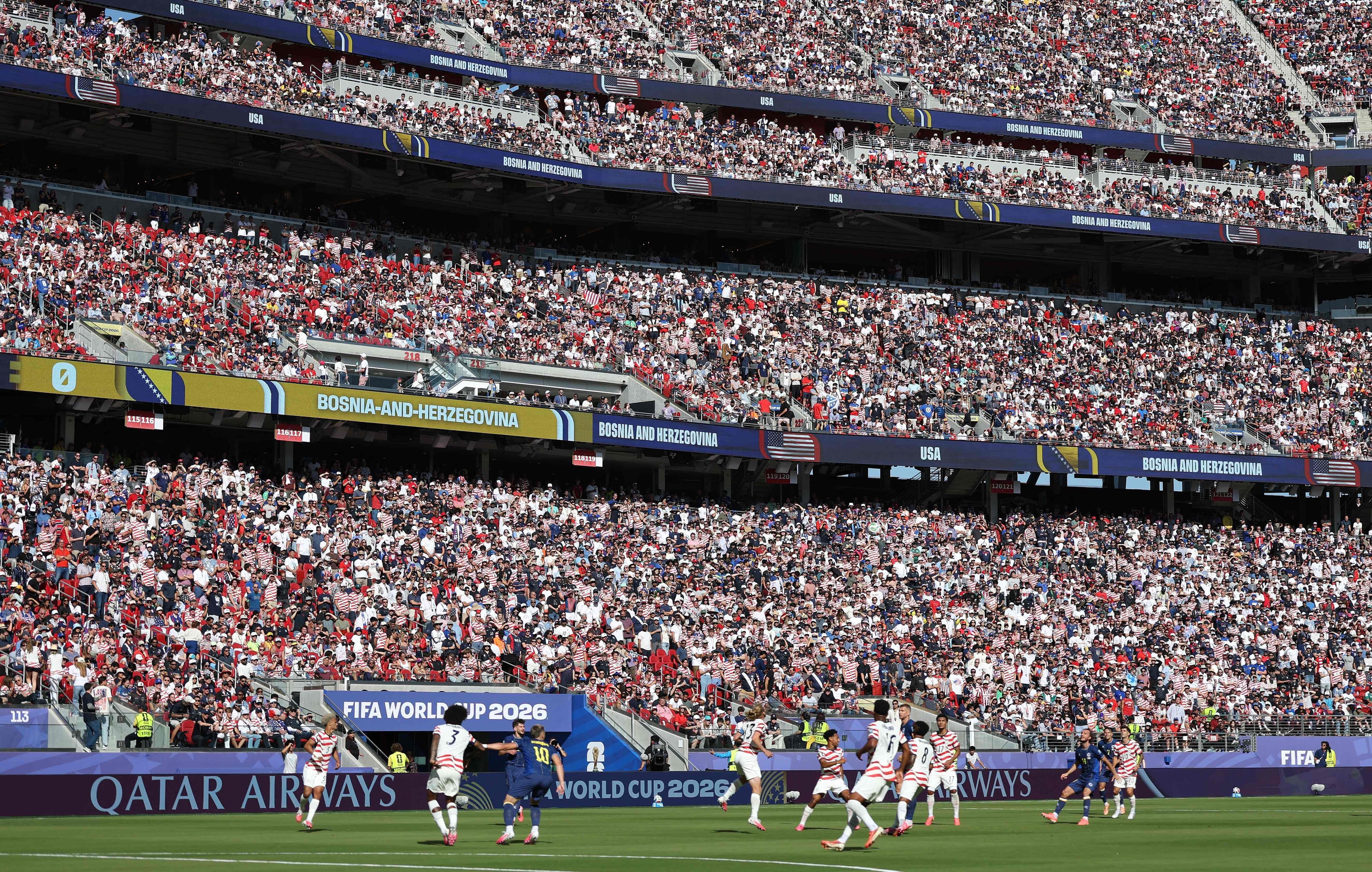 Una constante de este Mundial: los estadios, repletos (Photo by Charlotte Wilson / GETTY IMAGES NORTH AMERICA / Getty Images via AFP)