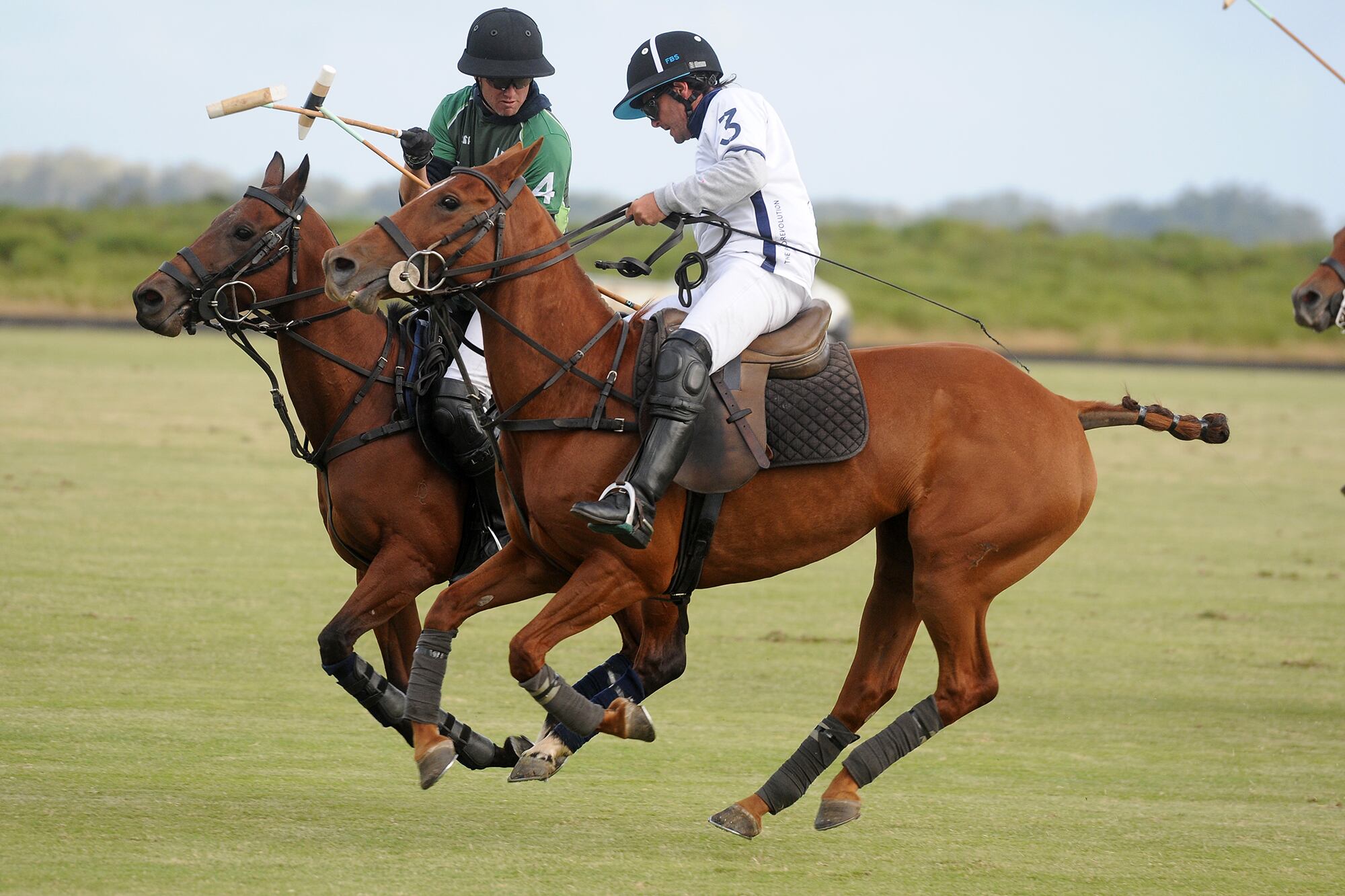 Gonzalo Ferrari y Quico Belaustegui se disputan la bocha