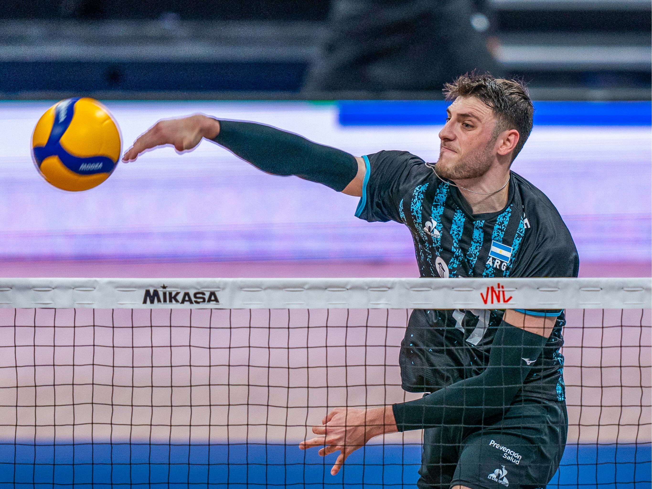 Luciano Vicentin, uno de los jugadores de la selección argentina de vóleibol