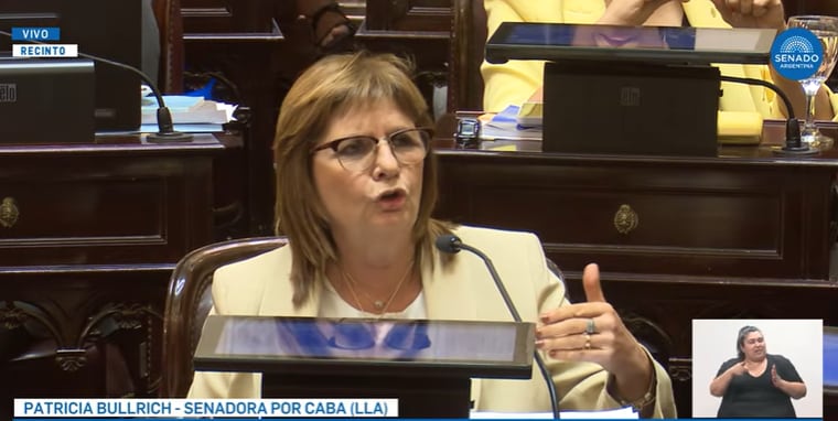 Bullrich: “Fue una incursión policial para buscar un prófugo”.