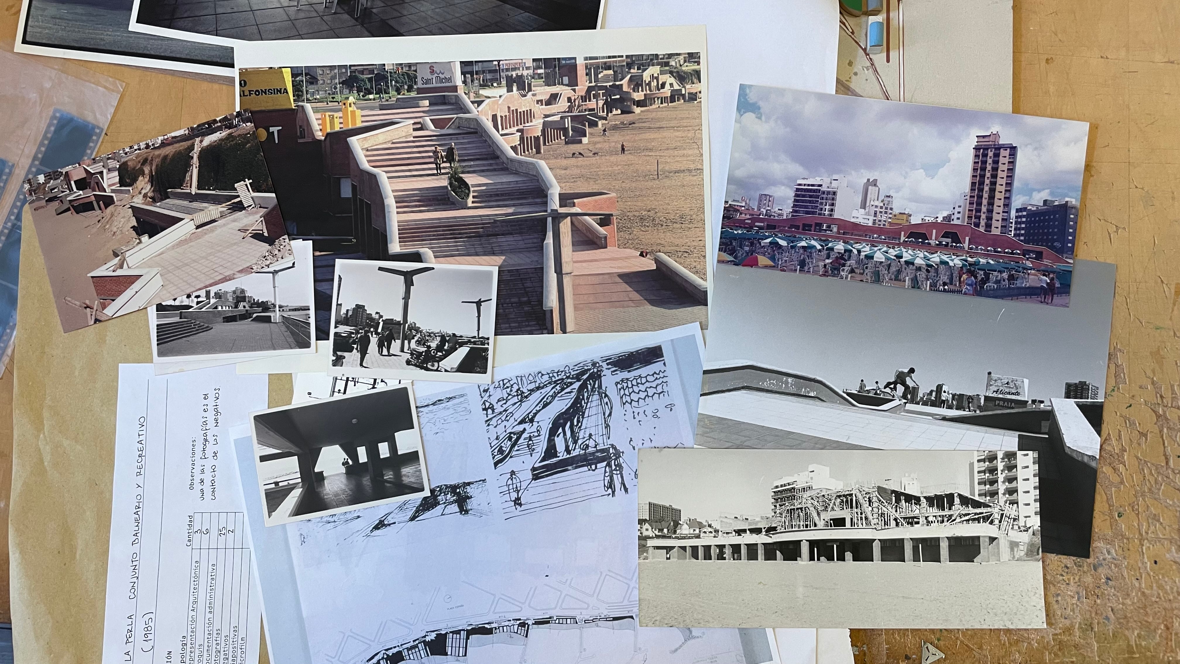 Fotos del Balneario La Perla, en Mar del Plata. Una sección del mismo fue demolida en el año 2019.
