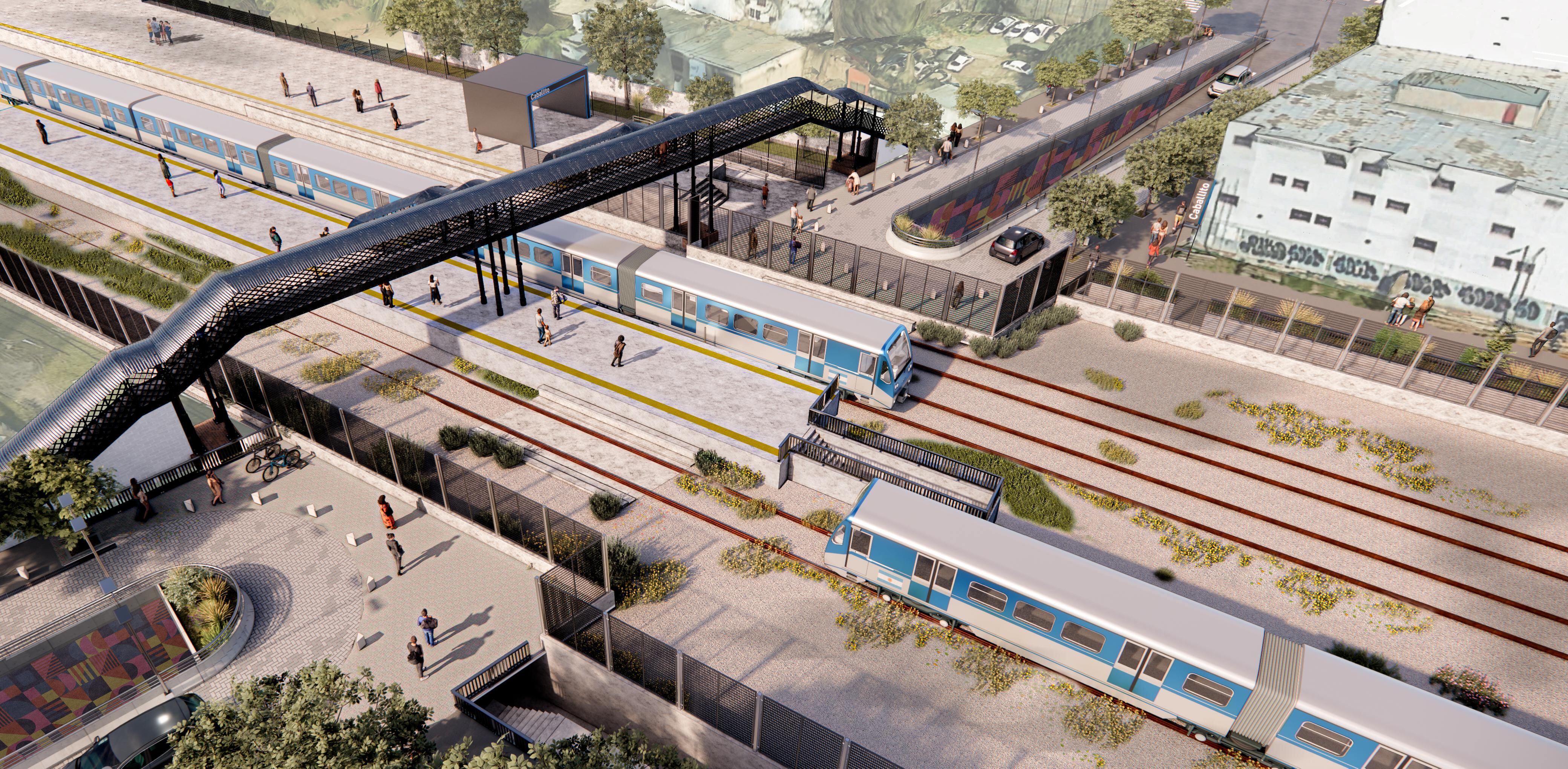 Render del proyecto para un paso bajo nivel de la calle Federico García Lorca