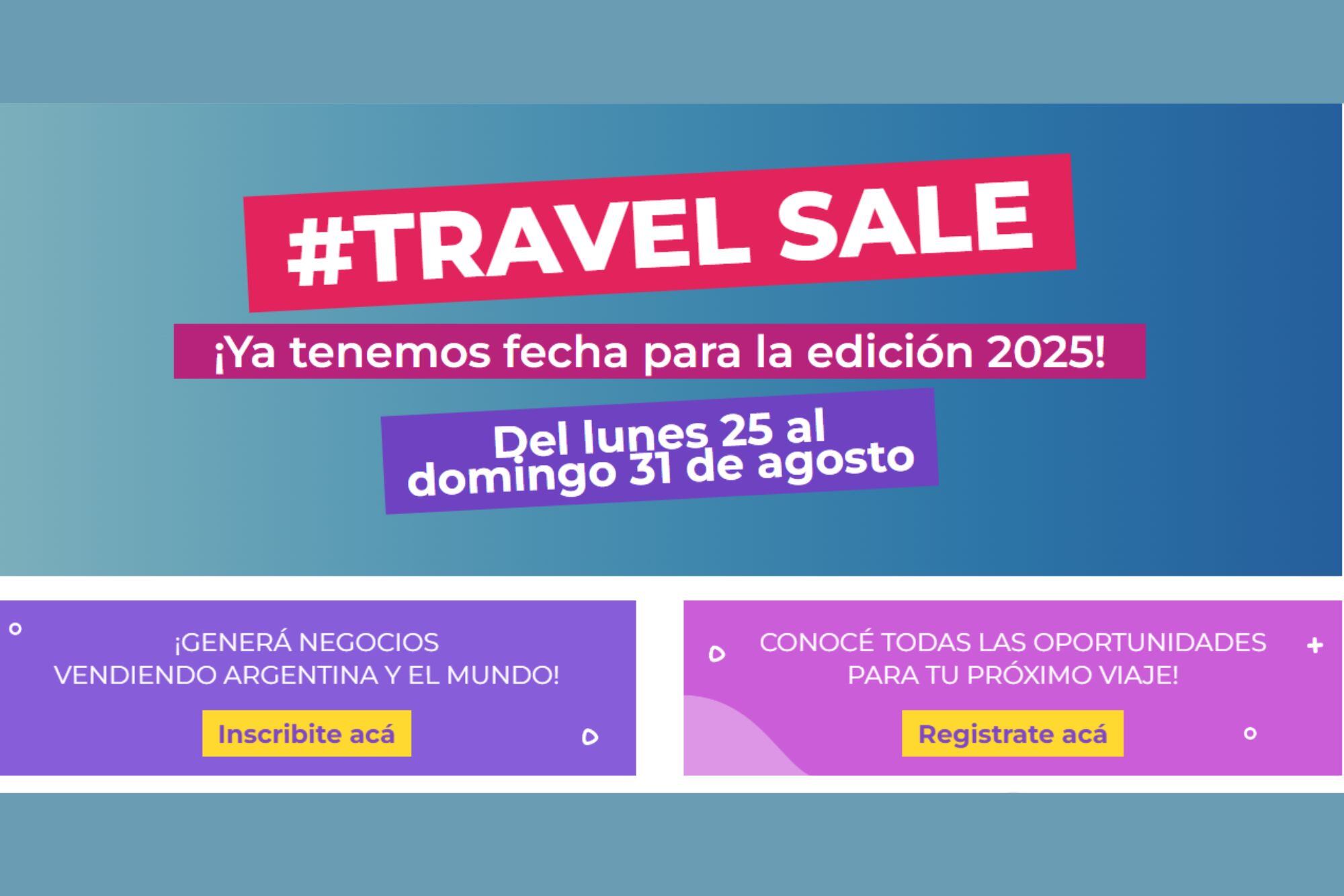 El anuncio de Travel Sale por la edición 2025