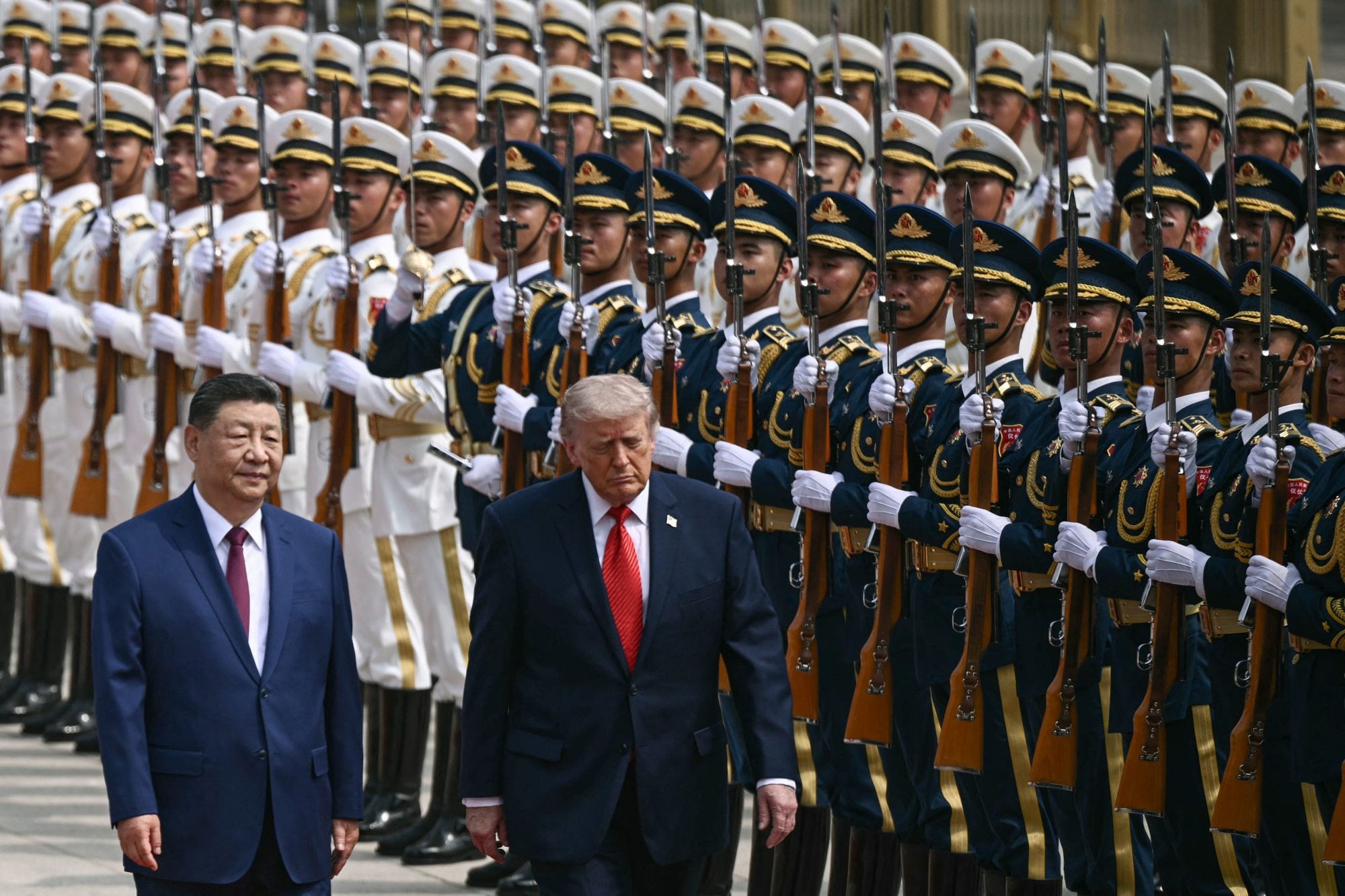 Del evento también formaron parte las milicias chinas