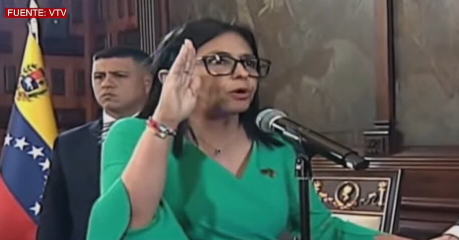 Delcy Rodríguez jura como presidenta interina de Venezuela tras la captura de Nicolás Maduro. Fuente: Youtube