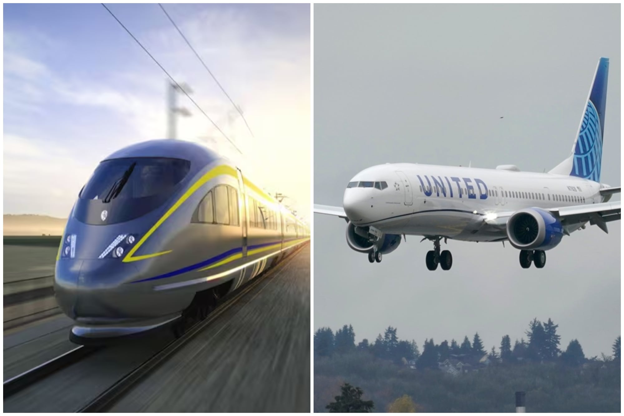 Tren Bala Versus Avión: ¿Cuál Será Más Rápido Entre Los Ángeles y San Francisco?