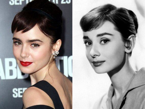 Lily Collins y Audrey Hepburn