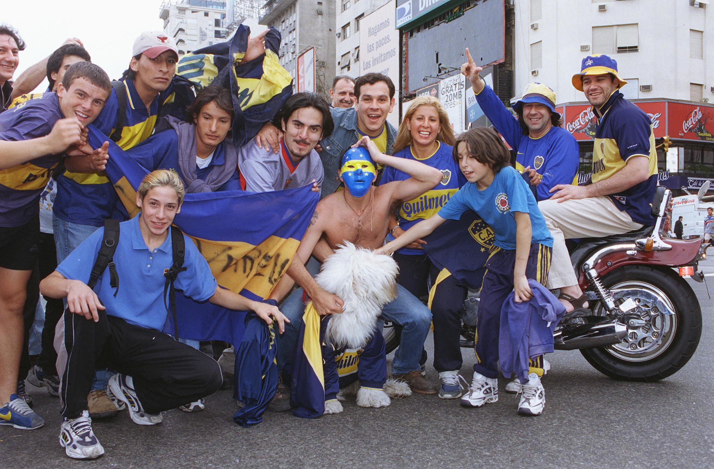 Otra postal de los festejos en el Obelisco