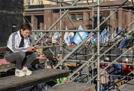 Mayra Mendoza estuvo en la organización del acto por Cristina