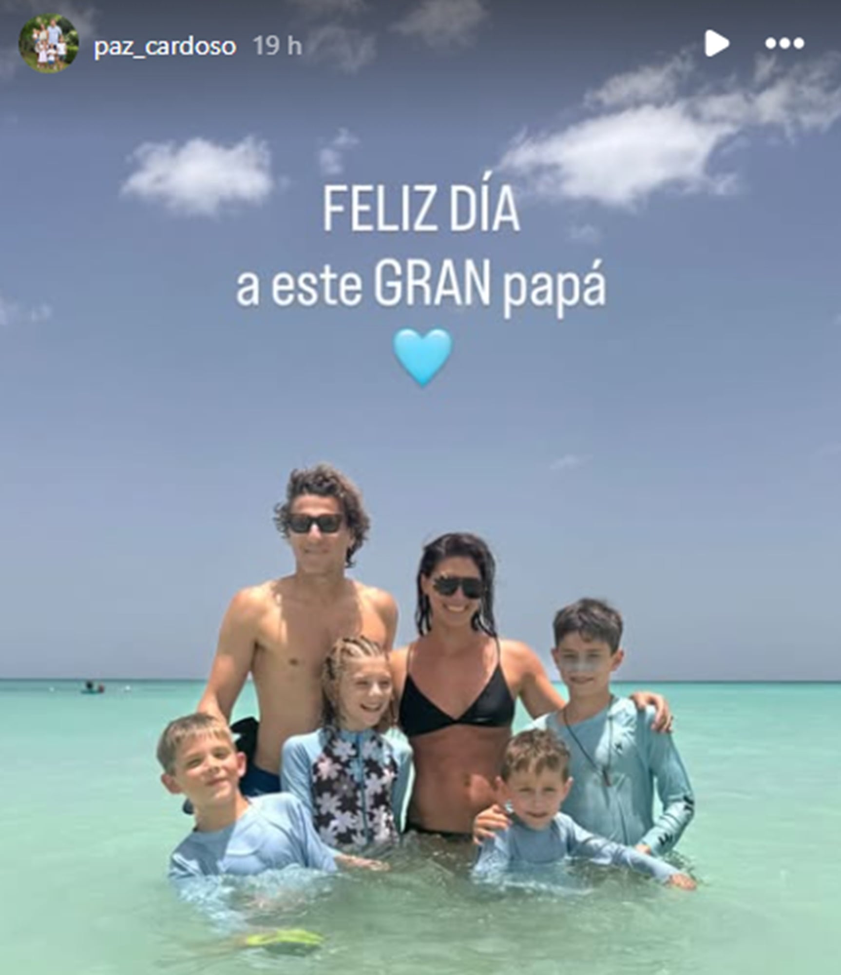 Cardoso le dedicó un cariñoso posteo a Forlán por el día del padre, celebrado el segundo domingo de julio en Uruguay