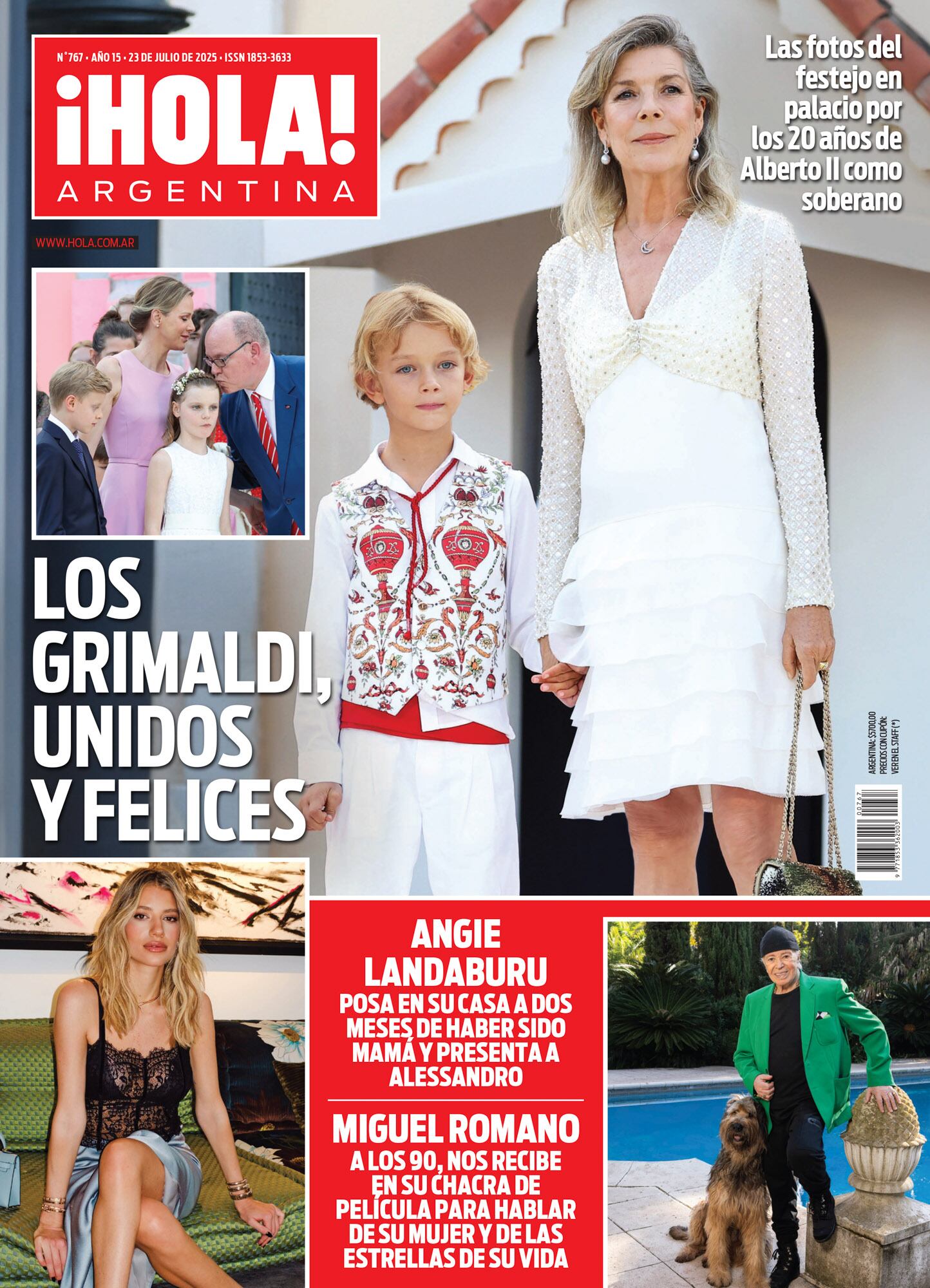 La tapa de la revista ¡HOLA! Argentina de esta semana.