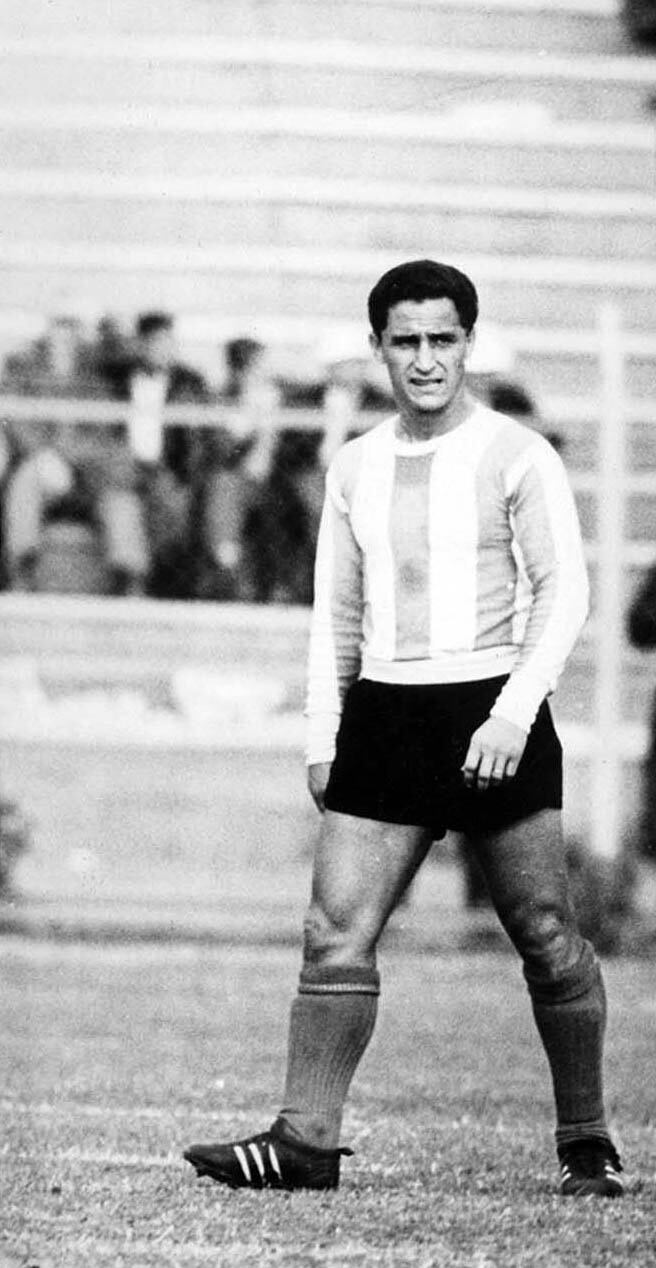 Sanfilippo en el Mundial Chile 1962, en el que le hizo un gol a Inglaterra en una derrota por 3-1; la selección se despidió en la rueda inicial.