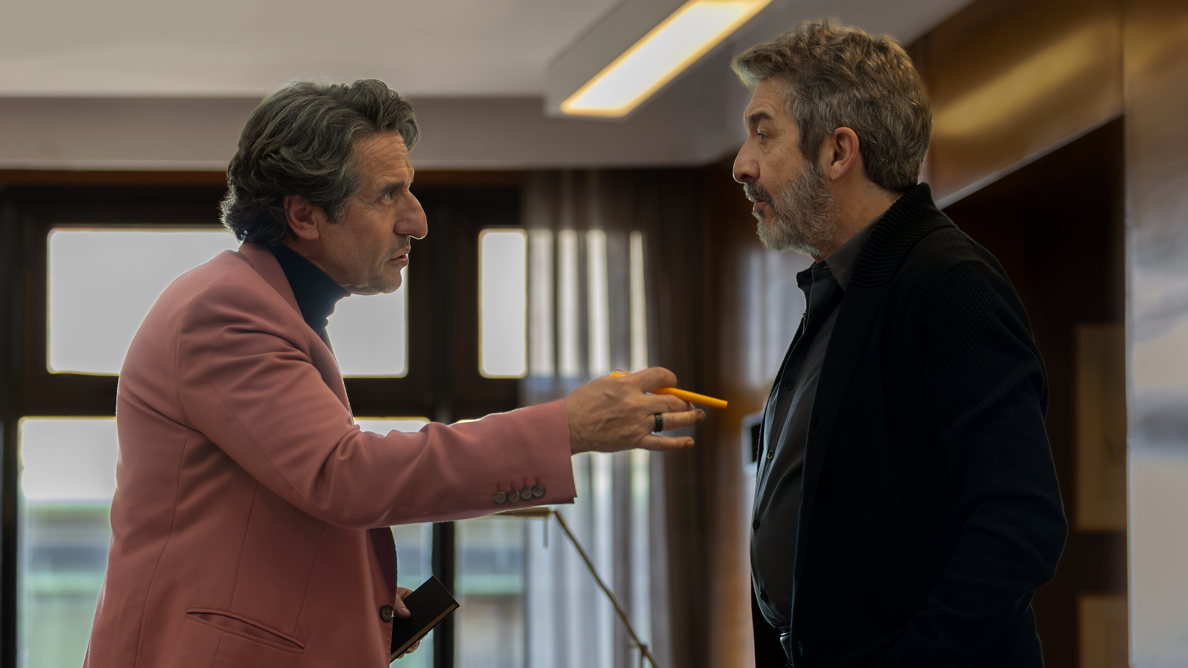 Diego Peretti y Ricardo Darín en Lo dejamos acá