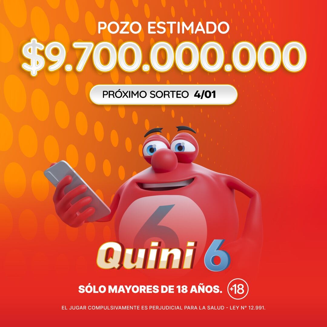 Cuál es el pozo del Quini 6 para el sorteo de este domingo 4 de enero 6 Quini 6: de cuánto es el pozo de hoy