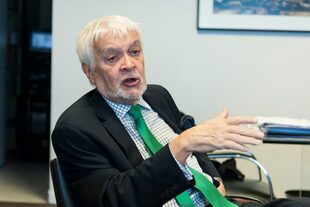 Carlos Ott en la entevista exclusiva que compartió con LA NACION