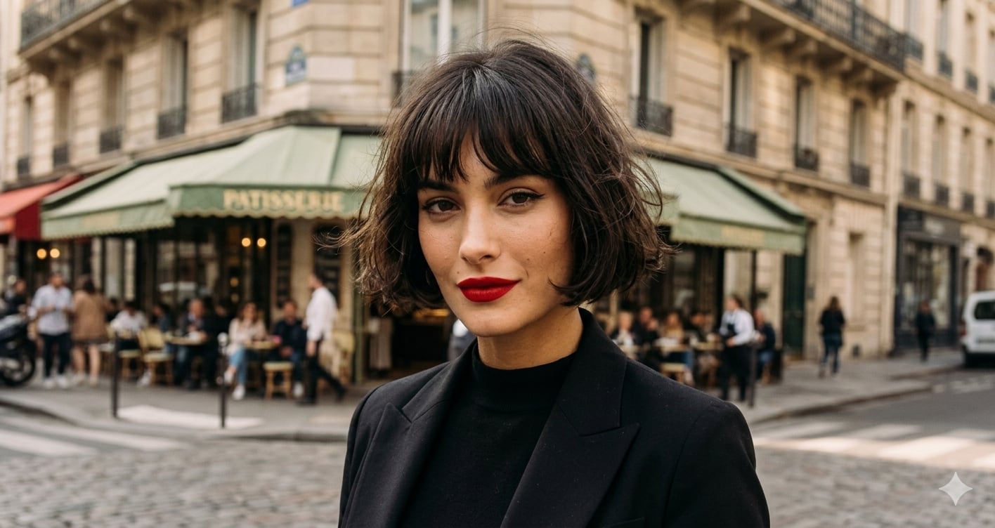 El estilo parisino vuelve a ser el rey de la temporada. Es un bob a la altura del mentón (Foto: IA)