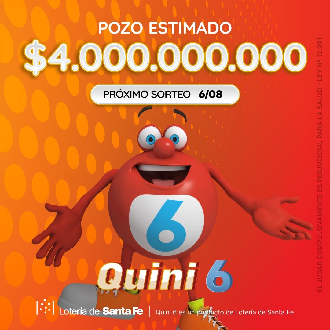 El pozo del Quini 6 para este miércoles
