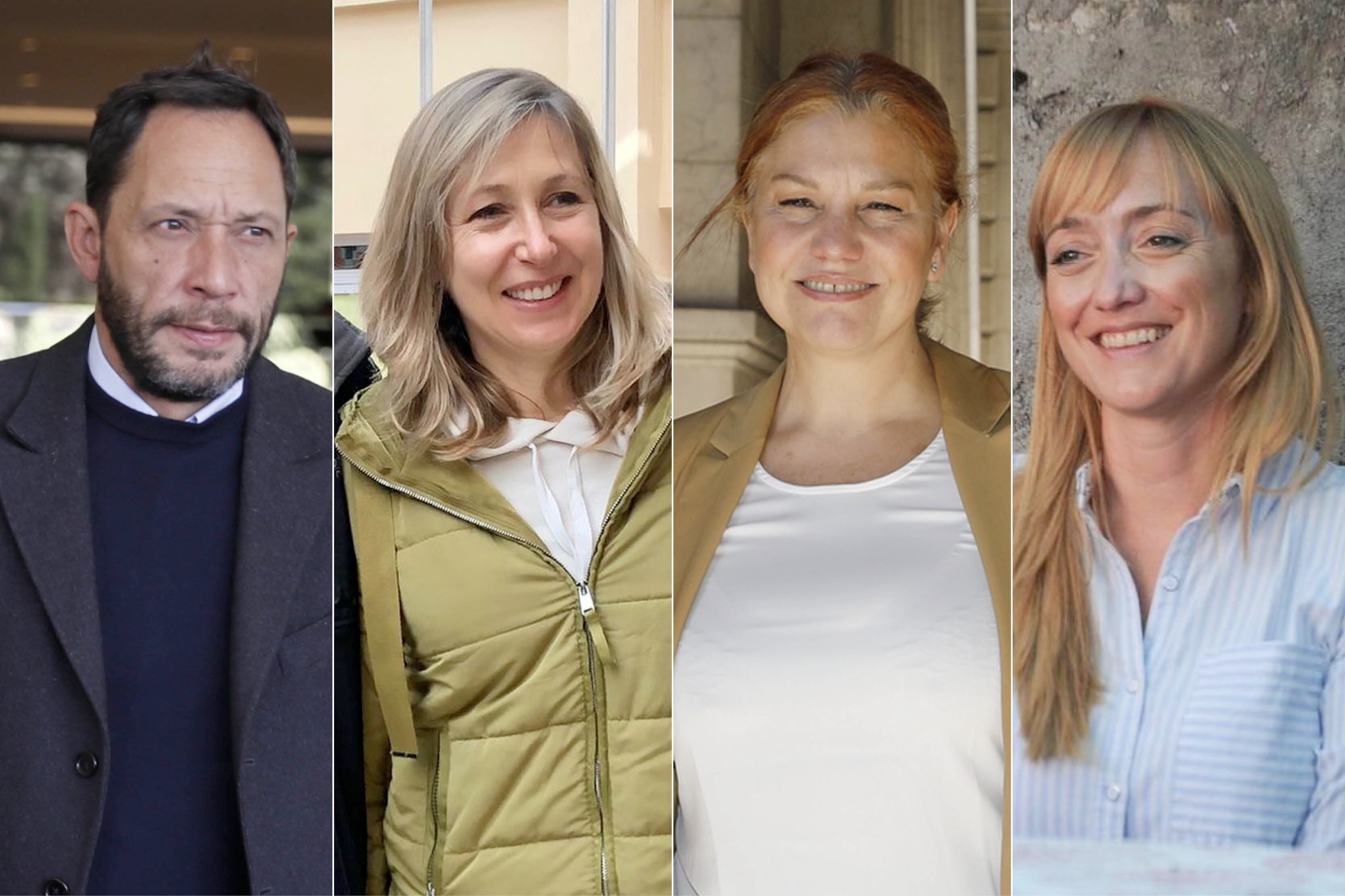 Maximiliano Ferraro, Myriam Bregman, Karina Banfi y Anabel Fernpandez Sagasti