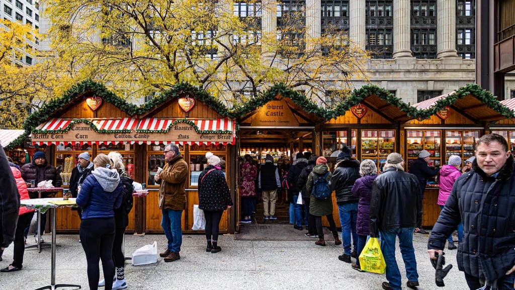 El mercado navideño de Chicago, Christkindlmarket, es uno de los más famosos de EE.UU.