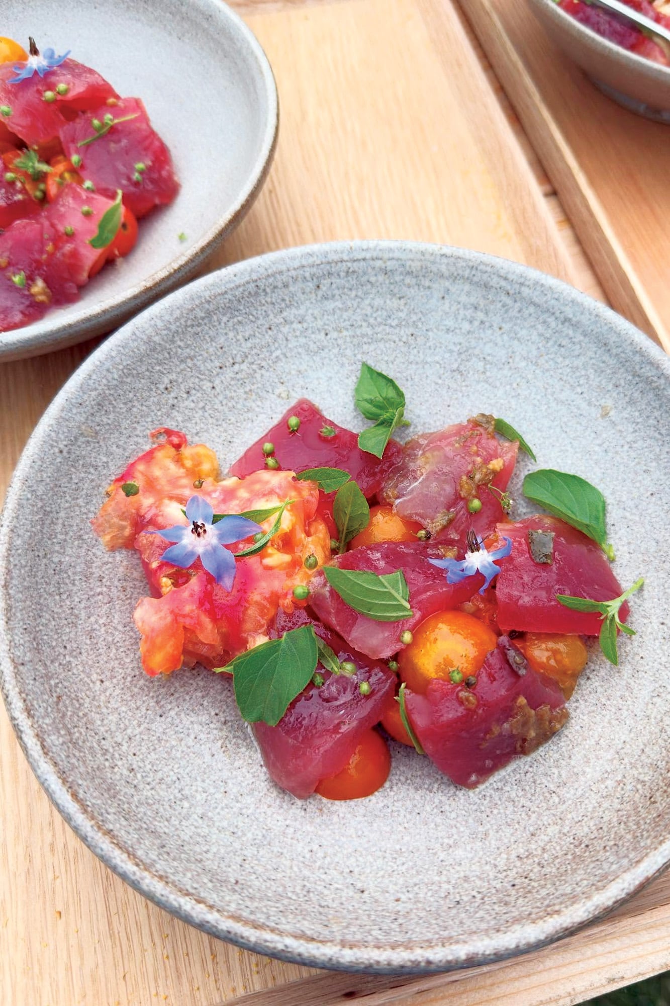 Los platos están preparados con productos orgánicos