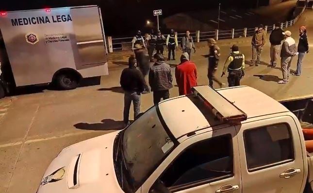 El operativo desplegado en la zona en la que encontraron los cadáveres