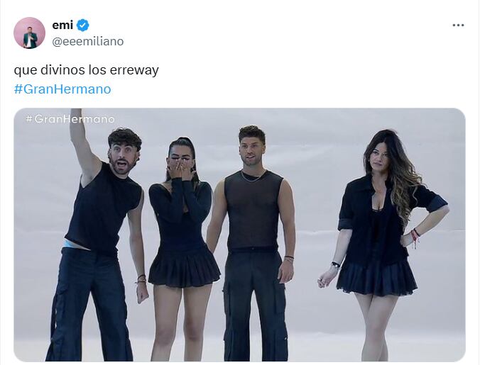 Los mejores memes por la coreografía en Gran Hermano 2025 (Foto: Captura X @eeemiliano)