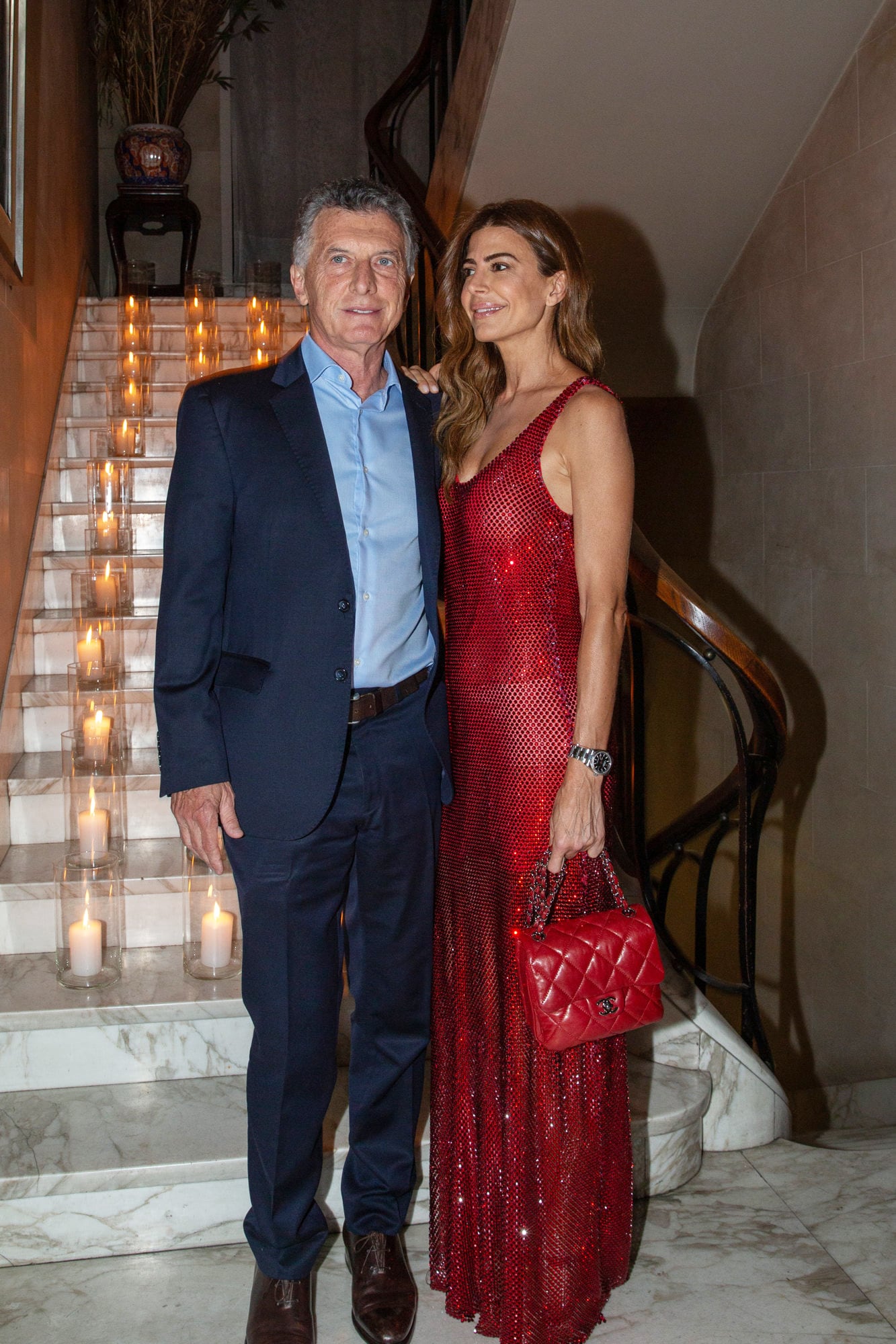 Juntos, en el evento a beneficio del Hospital de Clínicas en la embajada de Uruguay