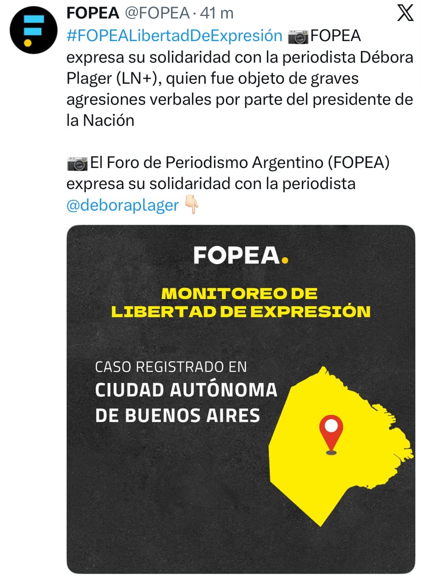 FOPEA emitió un comunicado