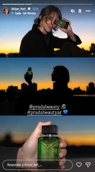 El influencer de 22 años protagonizó una campaña publicitaria de una reconocida fragancia (Foto: Instagram @felipe_fort)
