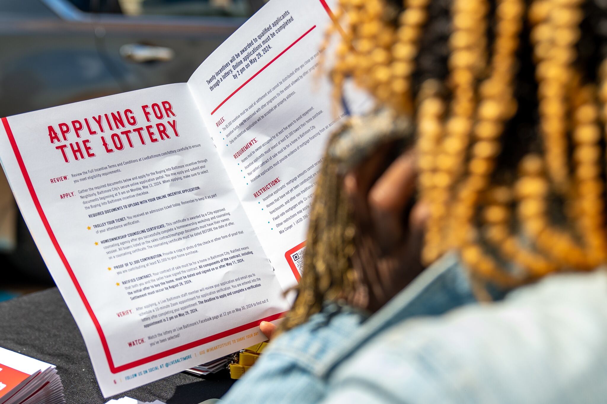 La selección opera por sistema de lotería realizada 12 días hábiles después del evento