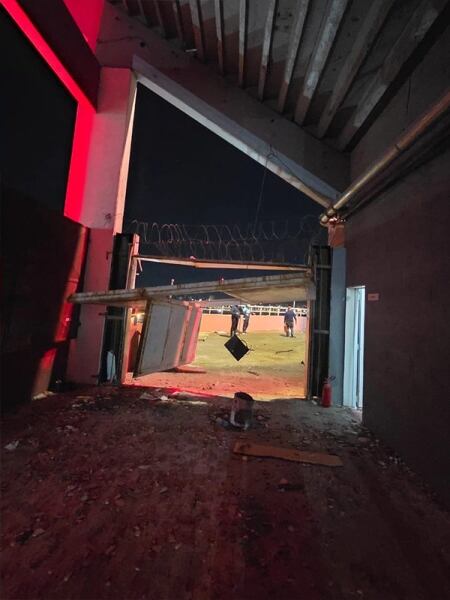 Así quedó el estadio de Independiente tars los incidentes en el partido ante la U de Chile
