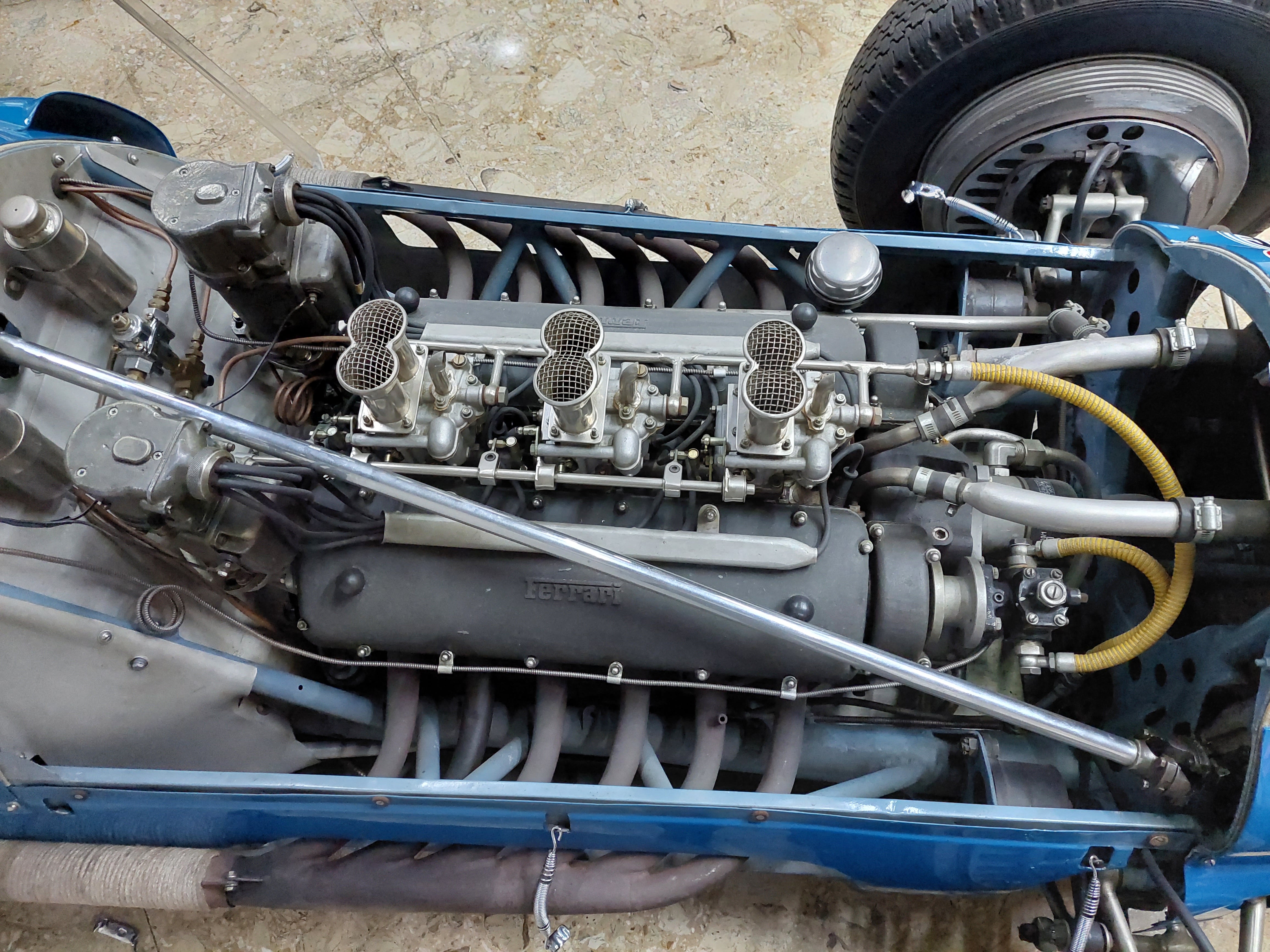 El motor de la Ferrari restaurado por Horacio Purriños