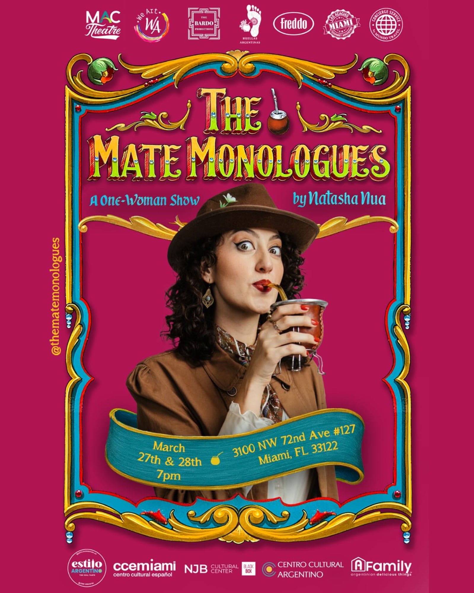 Monólogos del Mate, el proyecto familiar que une a Martí y Nutkiewicz con su hija en el teatro