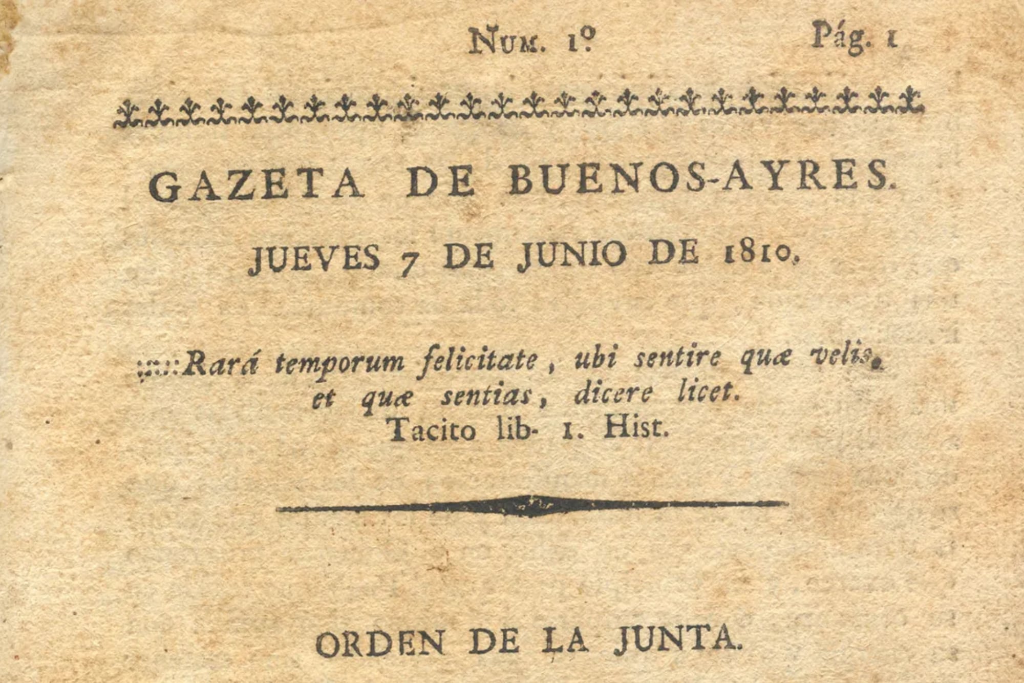 El Día del Periodista en la Argentina recuerda la primera edición de La Gazeta de Buenos Ayres
