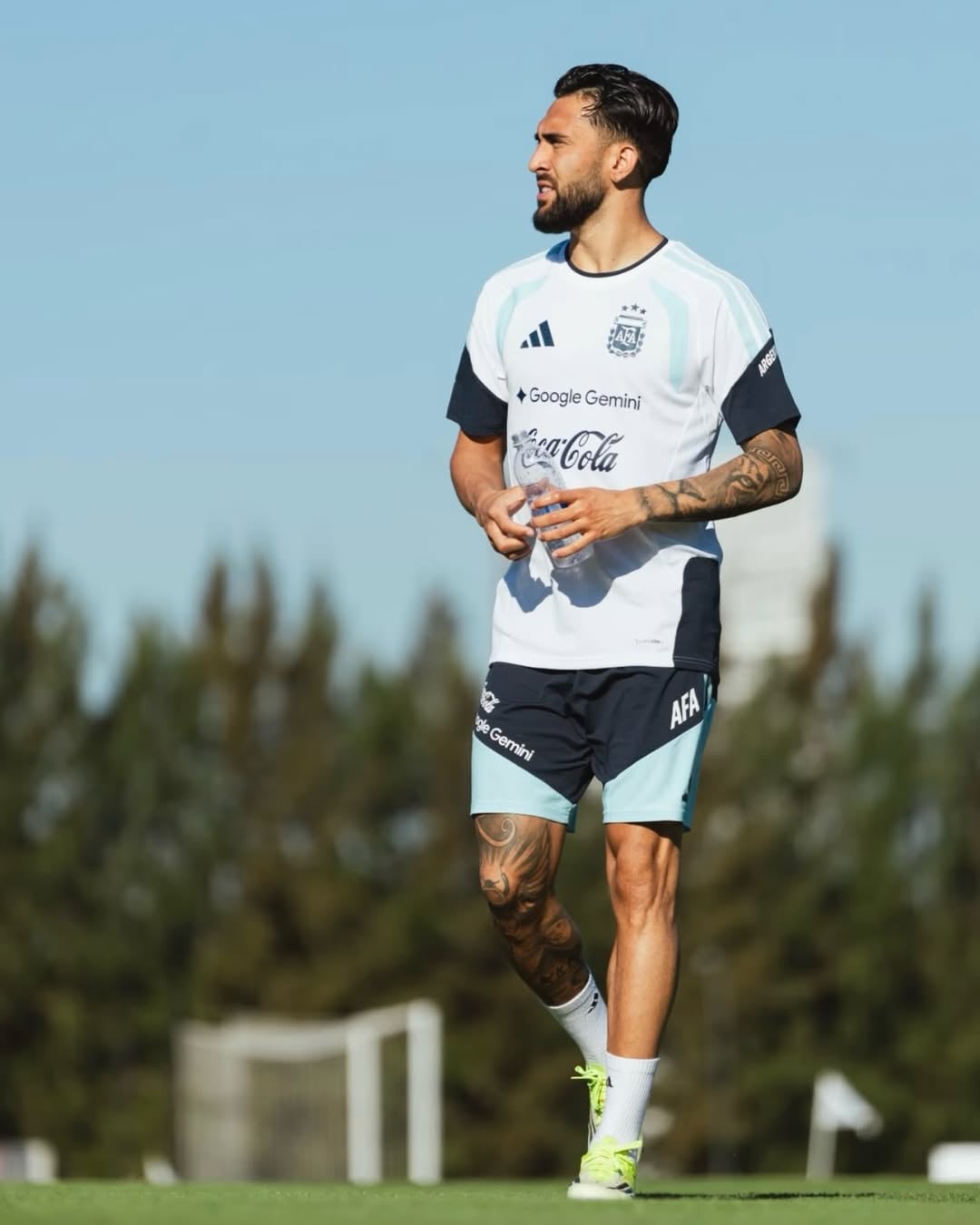 Nicolás González, un recurso polifuncional por la banda izquierda de la selección.