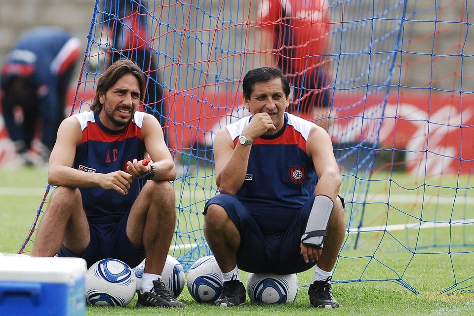 Rambert, trabajando como colaborador de Ramón Díaz, en San Lorenzo